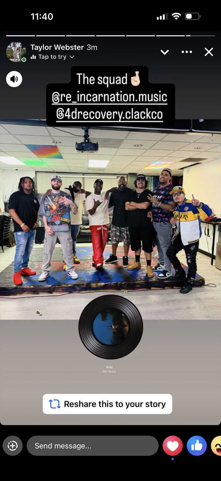 The artists together at the September 26 show